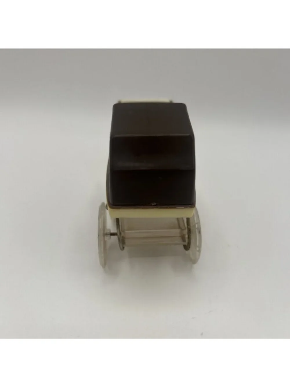 Vintage 1970s Lundby Barton Dollhouse Baby Pram Carriage 1:16 Miniature Brown - Picture 7 of 16